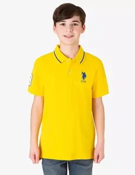 Футболка поло U.S. Polo Assn. Boys Pique, желтый