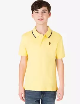 Футболка поло U.S. Polo Assn. Boys Interlock, желтый