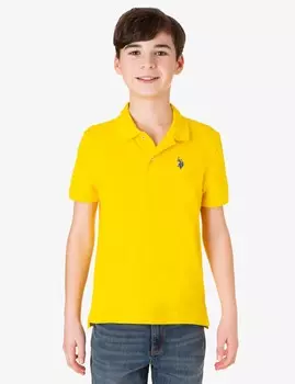Футболка поло U.S. Polo Assn. Boys Pique, желтый