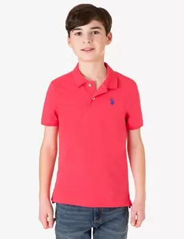 Футболка поло U.S. Polo Assn. Boys Pique, красный