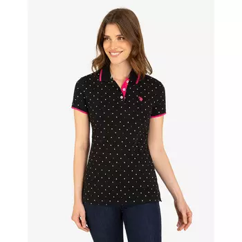 Футболка-поло U.S. Polo Assn. Dot Print, темно-серый