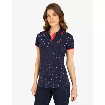 Футболка-поло U.S. Polo Assn. Dot Print, темно-синий