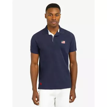 Футболка-поло U.S. Polo Assn Flag pique with under collar detail, синий