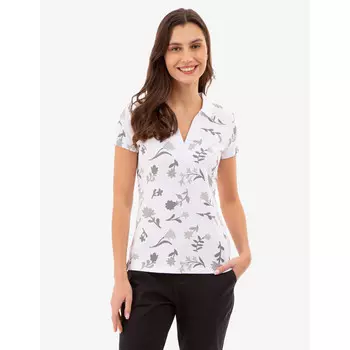Футболка-поло U.S. Polo Assn. Floral Print Split Neck, белый