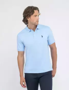 Футболка-поло U.S. Polo Assn Interlock, голубой