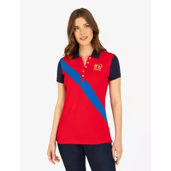 Футболка-поло U.S. Polo Assn. Metallic Crest Sash, темно-красный