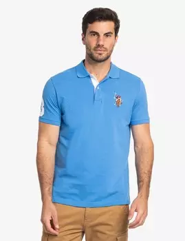 Футболка поло U.S. Polo Assn. Multi Color Big Logo, синий