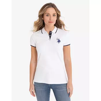 Футболка-поло U.S. Polo Assn. Multitonal Logo Solid, белый