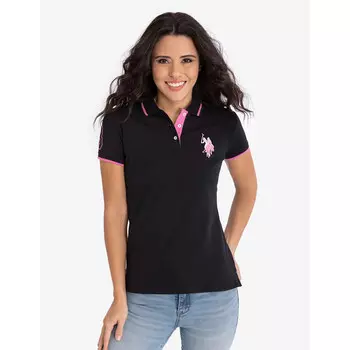 Футболка-поло U.S. Polo Assn. Multitonal Logo Solid, антрацит