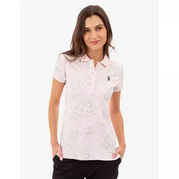 Футболка-поло U.S. Polo Assn. Rose Print, розовый