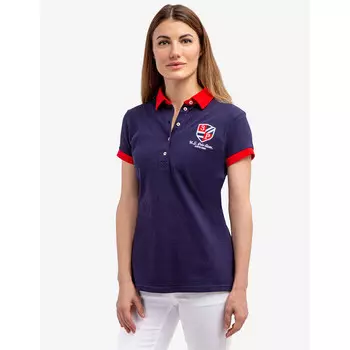 Футболка-поло U.S. Polo Assn. Short Sleeve Crest Patch, темно-синий