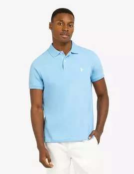 Футболка поло U.S. Polo Assn. Slim Fit Solid Pique, синий