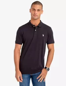 Футболка поло U.S. Polo Assn. Solid Interlock, черный