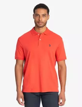 Футболка поло U.S. Polo Assn. Solid Interlock, красный