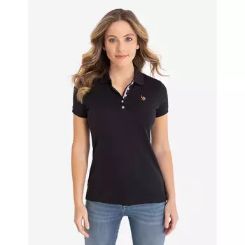 Футболка-поло U.S. Polo Assn. Solid Interlock, черный