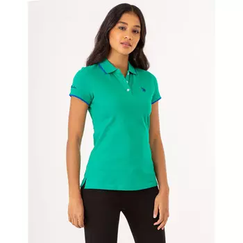 Футболка-поло U.S. Polo Assn. Tipped Solid, темно-зеленый