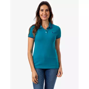 Футболка-поло U.S. Polo Assn. Tipped, темно-бирюзовый