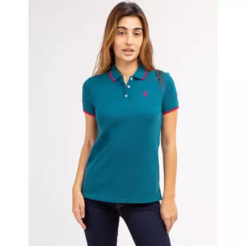 Футболка-поло U.S. Polo Assn. Tipped Solid, синий