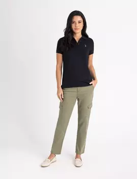 Футболка-поло U.S. Polo Assn Tonal Uniform, черный