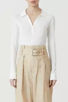 ФУТБОЛКА ПОЛО В РЕБКУ CLOSED, цвет ivory