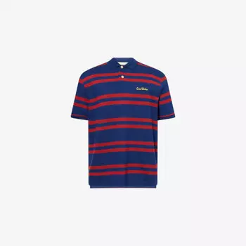 Футболка-поло Valentino Garavani Chez Valentino из хлопка в полоску, мультиколор
