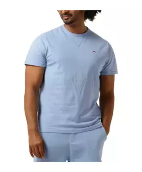 Футболка Поло в тонкую рубчиковую рубашку Tommy Jeans, синий