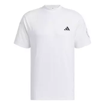Футболка поло в уличном стиле с простым логотипом, размеры Азии Adidas, белый