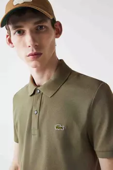 Футболка-поло – зеленая – стандартного кроя Lacoste, зеленый