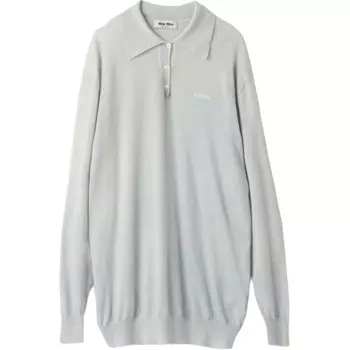 Футболка поло женская с декором «Календула» Miu Miu