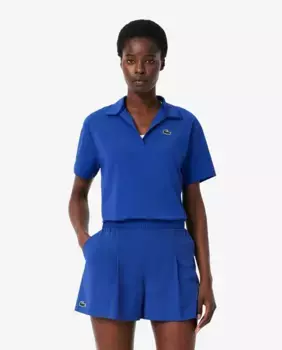 Футболка-поло женская свободного кроя Ultra Dry Stretch Sports Lacoste, синий