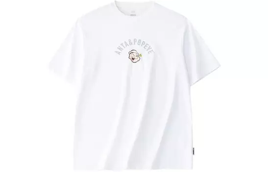 Футболка Popeye/popeye X Life Collection для мужчин, белая Anta, белый