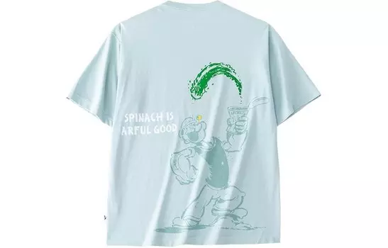 Футболка Popeye/popeye X Life Collection для мужчин, кристально-голубая Anta, голубой