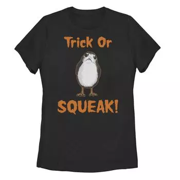Футболка Porg для юниоров с изображением «Trick Or Squeak» и «Звездные войны» Licensed Character