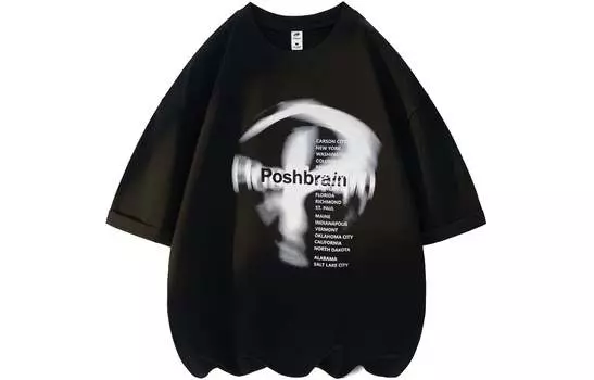 Футболка Poshbrain унисекс, Черный