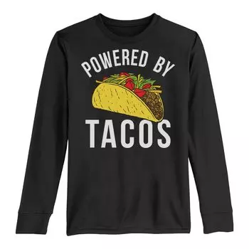 Футболка Powered By Tacos с длинными рукавами для мальчиков 8–20 лет Licensed Character
