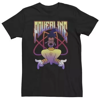 Футболка Powerline с портретом Big & Tall Disney A Goofy Movie Licensed Character, черный