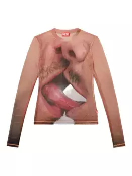 Футболка Pr-T-Sielar из коллаборации с Tom of Finland Foundation DIESEL, розовый