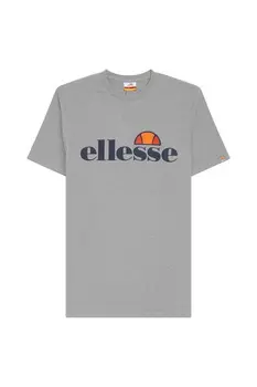 Футболка Prado с овальным вырезом и логотипом Ellesse, серый