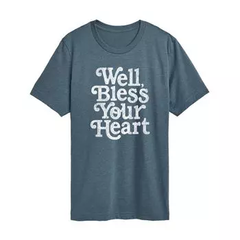 Футболка премиум-класса для бойфренда для юниоров «Well Bless Your Heart» Licensed Character, серый