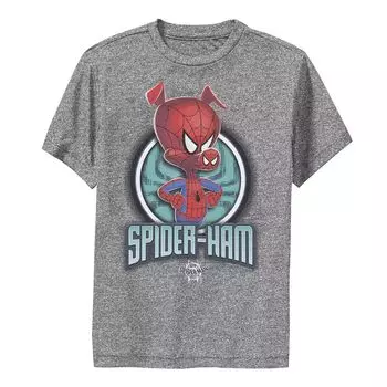 Футболка премиум-класса «Marvel Spiderverse Spider-Ham Pose» для мальчиков 8–20 лет Licensed Character