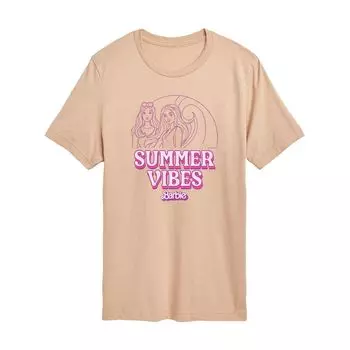 Футболка премиум-класса Mattel Barbie Summer Vibes для юниоров Licensed Character