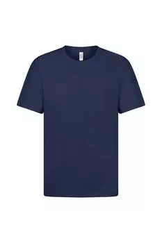 Футболка премиум-класса с кольцевым прядением Casual Classics, темно-синий