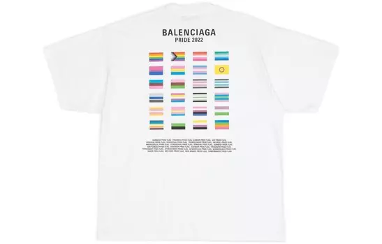 Футболка PRIDE 22 мужская белая Balenciaga, белый