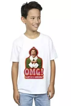 Футболка «Приход Санты» Elf, белый