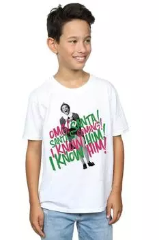 Футболка «Приход Санты» Elf, белый