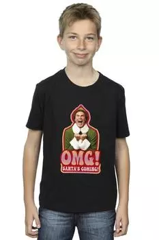 Футболка «Приход Санты» Elf, черный