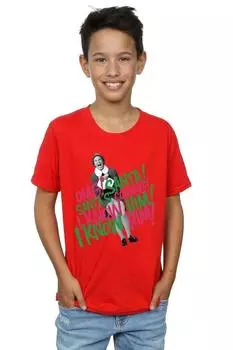 Футболка «Приход Санты» Elf, красный