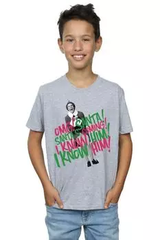 Футболка «Приход Санты» Elf, серый