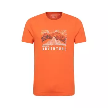 Футболка «приключения начинаются» Mountain Warehouse, оранжевый