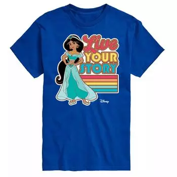 Футболка Princess Big & Tall с графическим рисунком «Живи своего парня» Disney, синий